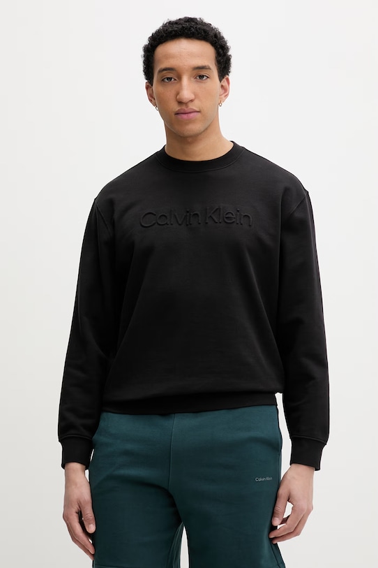 Calvin Klein суичър мъжки памучен черен LV04LF230G