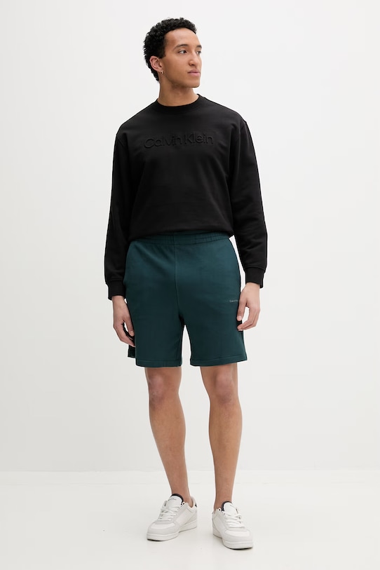 Calvin Klein pánska bavlnená mikina LV04LF230G čierna SS26