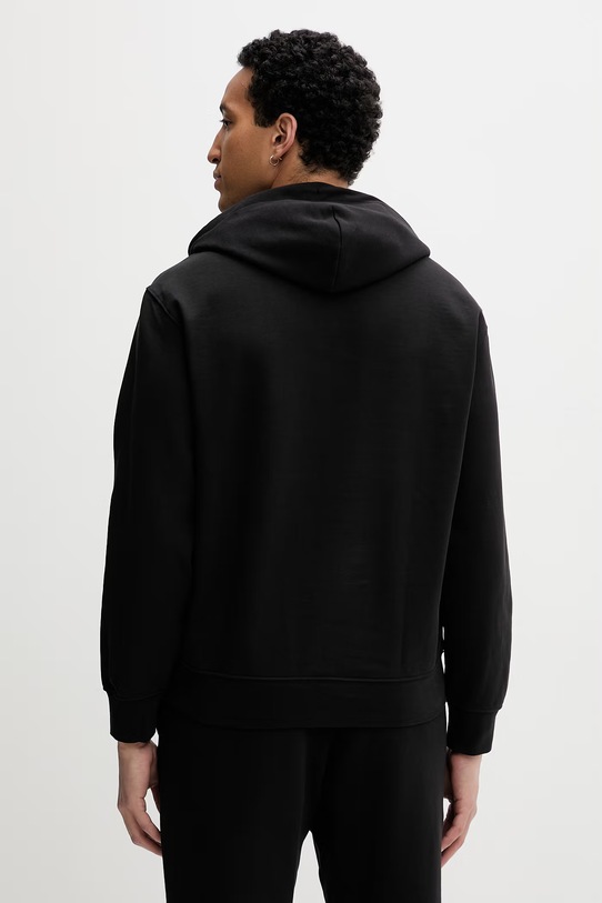 Ρούχα Calvin Klein Μπλούζα με κουκούλα ανδρική βαμβακερή LV04LF242G μαύρο