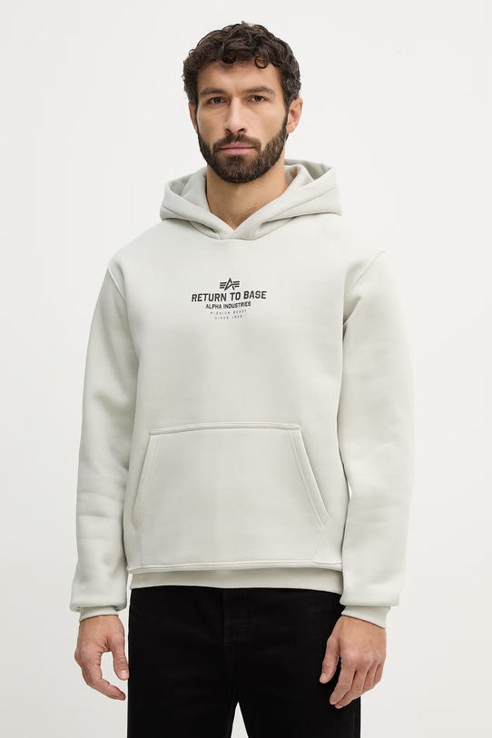 Odzież Alpha Industries bluza Return To Base Hoodie 266338 beżowy