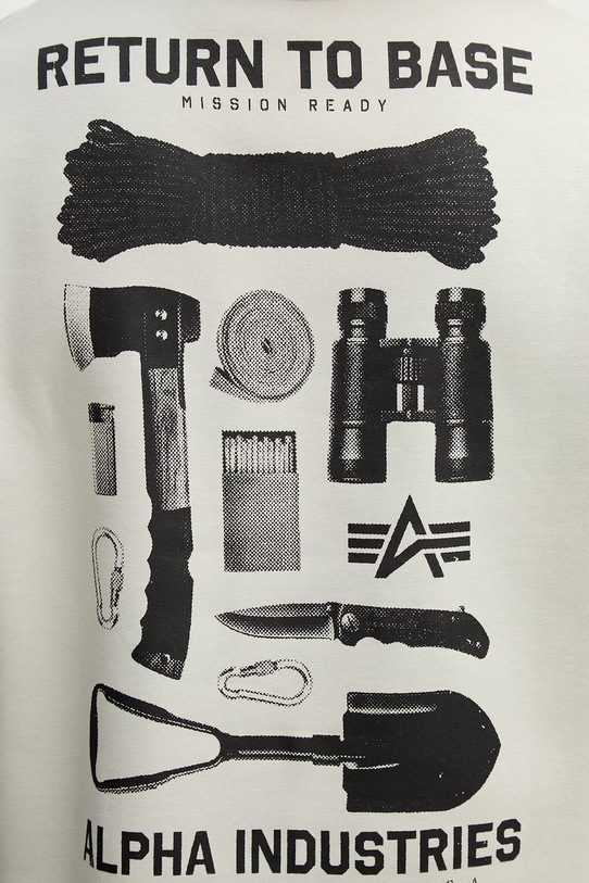 Alpha Industries bluza Return To Base Hoodie 266338 beżowy