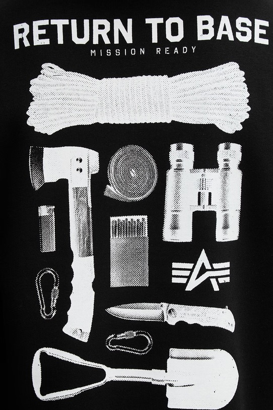 Mikina Alpha Industries Return To Base Hoodie 266338 čierna