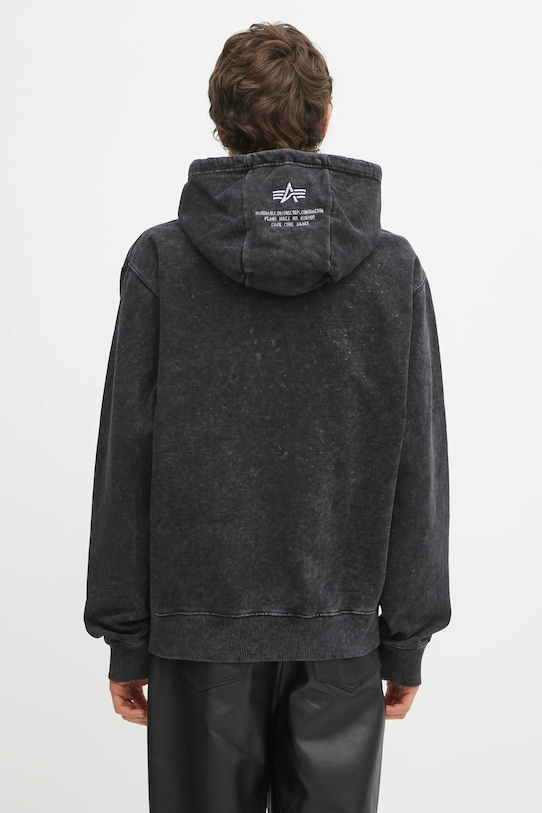 Odzież Alpha Industries bluza Acid Logo Hoodie 258339 czarny