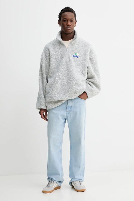 American Vintage bluza polarowa MHOK03C szary SS26