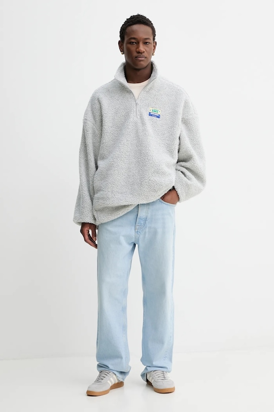 American Vintage bluza polarowa MHOK03C szary SS26