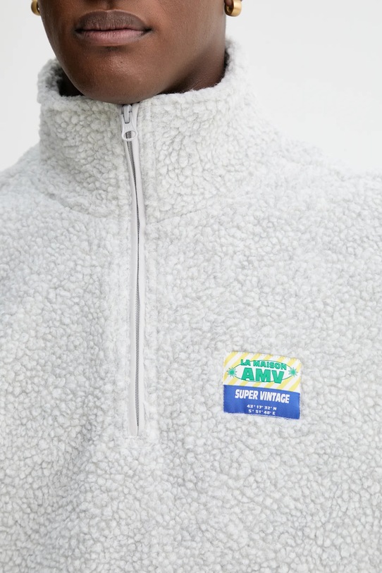 American Vintage bluza polarowa MHOK03C szary