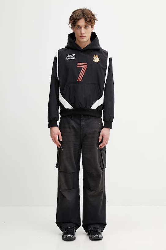 RHUDE Lago Soccer bluza męska czarny RHPS26HO01734