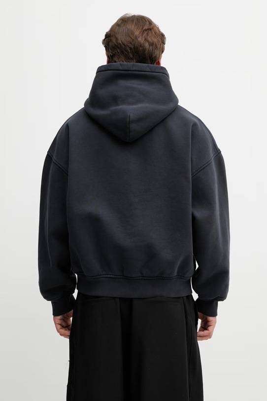 Odzież RHUDE Rossa bluza z kapturem bawełniana męska RHSS26HO01012 czarny