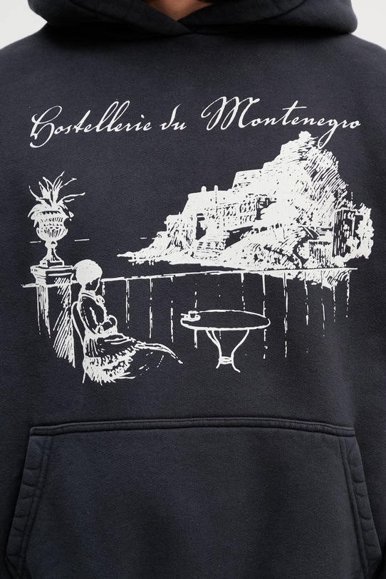 RHUDE Montenegro Morada bluza bawełniana męska czarny RHSS26HO03012