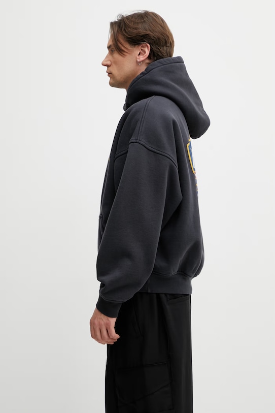 RHUDE Racing Crest bluza z kapturem bawełniana męska RHSS26HO07012 czarny SS26