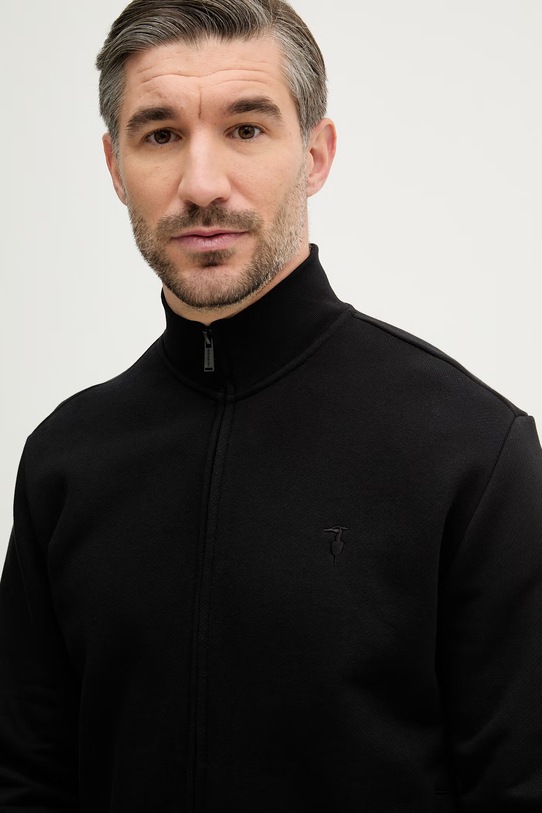 Trussardi bluza bawełniana czarny G8188000104N