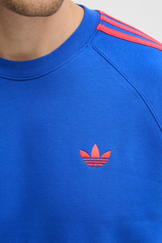 adidas Originals bluza męska z bawełną KE2426 niebieski