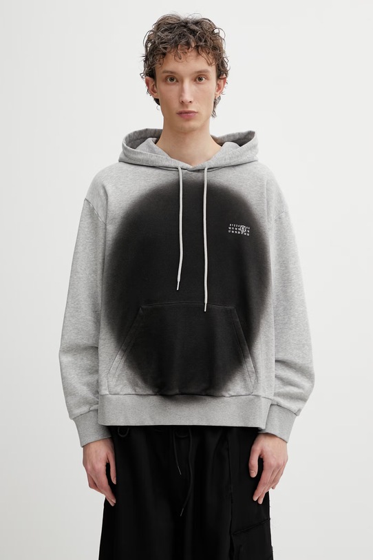 MM6 Maison Margiela bluza z kapturem męska szary SH0GU0039.M25013.857M
