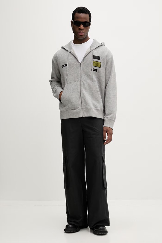 MM6 Maison Margiela bluza bawełniana SH0HG0007.M25025.853M szary SS26