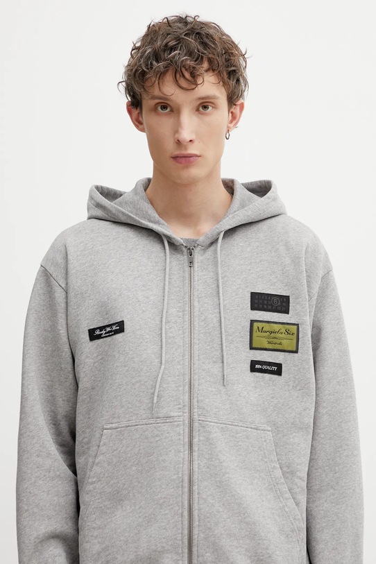 MM6 Maison Margiela bluza bawełniana szary SH0HG0007.M25025.853M