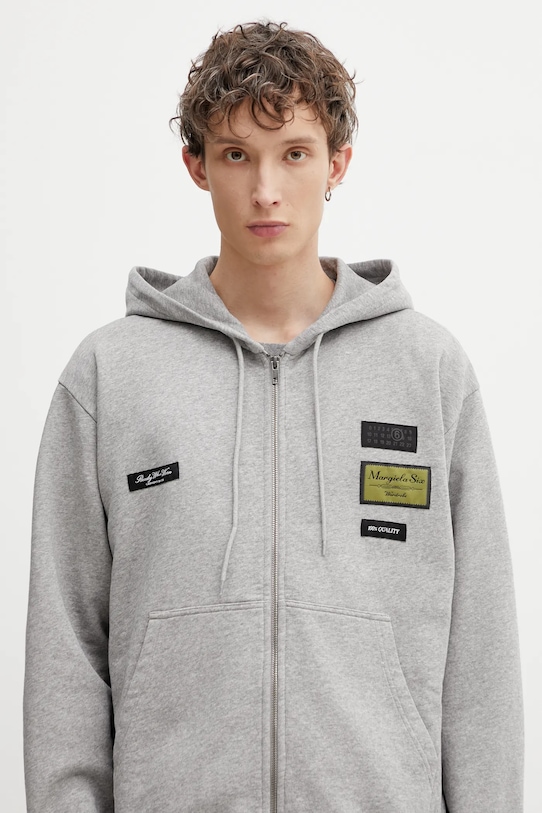 MM6 Maison Margiela bluza bawełniana szary SH0HG0007.M25025.853M