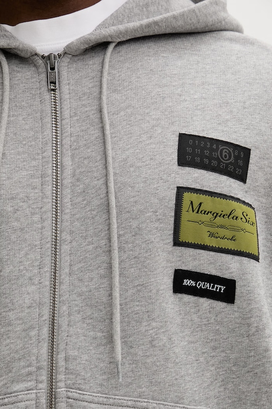 MM6 Maison Margiela bluza bawełniana SH0HG0007.M25025.853M szary