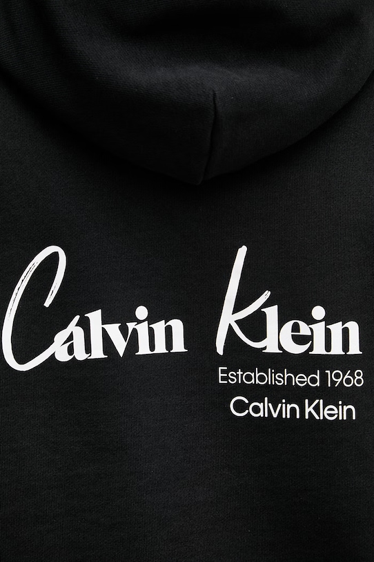 Calvin Klein Jeans bluza z kapturem męska bawełniana LV04RF234G czarny