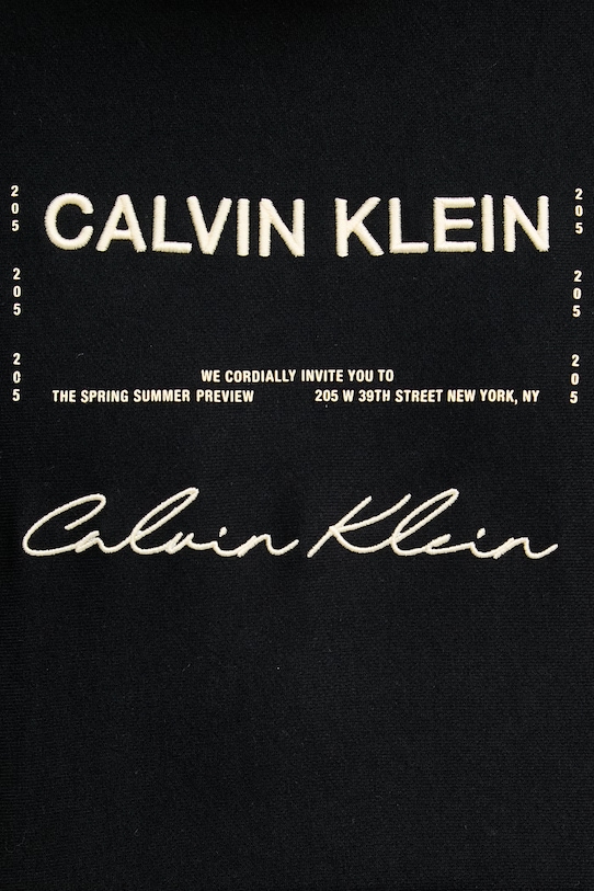 Calvin Klein Jeans Μπλούζα με κουκούλα ανδρική με βαμβάκι LV04RF247G μαύρο