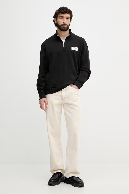 Calvin Klein Jeans mikina pánská bavlněná LV04RF293G černá SS26