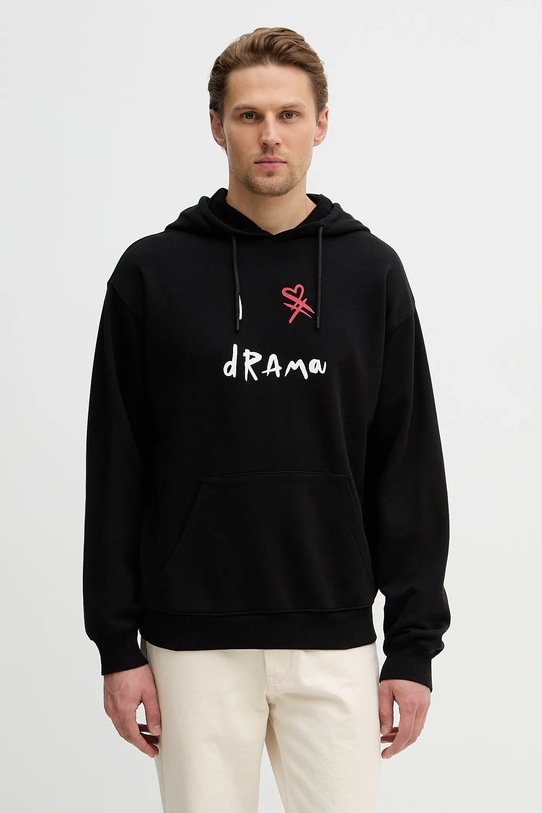 United Colors of Benetton bluza bawełniana nadruk czarny 30HRU2025