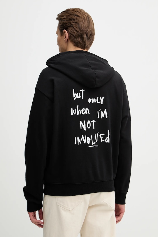 Odzież United Colors of Benetton bluza bawełniana 30HRU2025 czarny