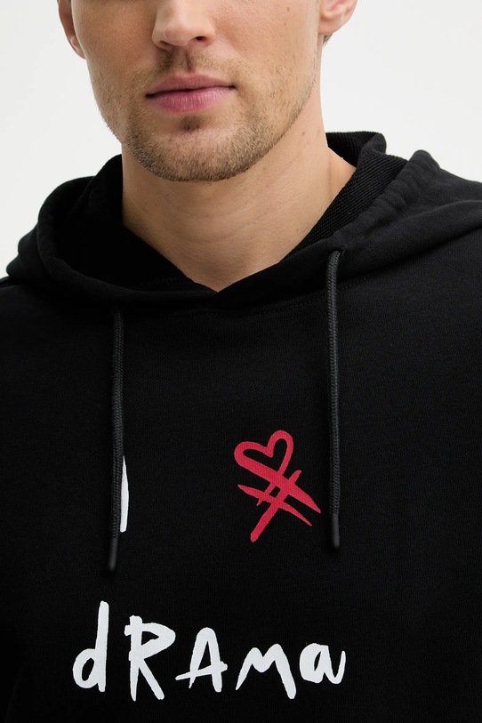 United Colors of Benetton bluza bawełniana czarny 30HRU2025