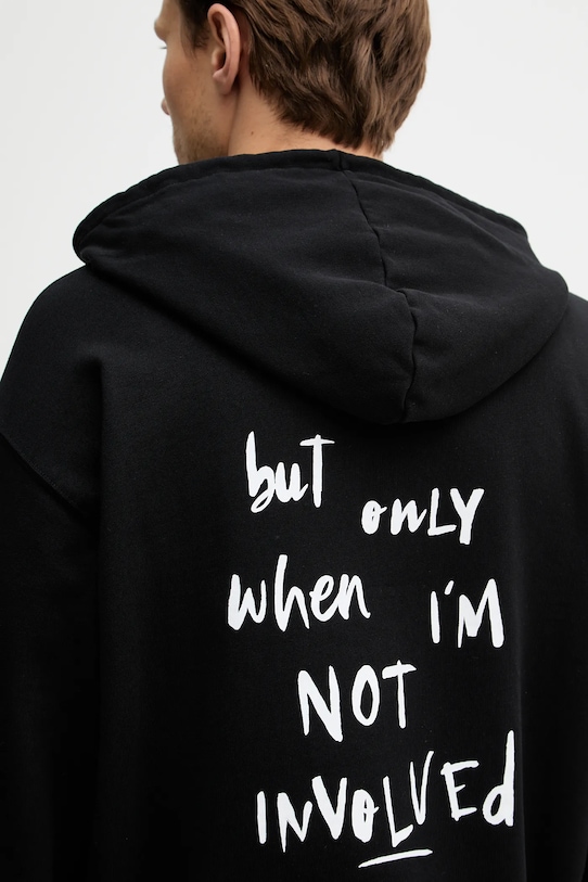 United Colors of Benetton bluza bawełniana 30HRU2025 czarny