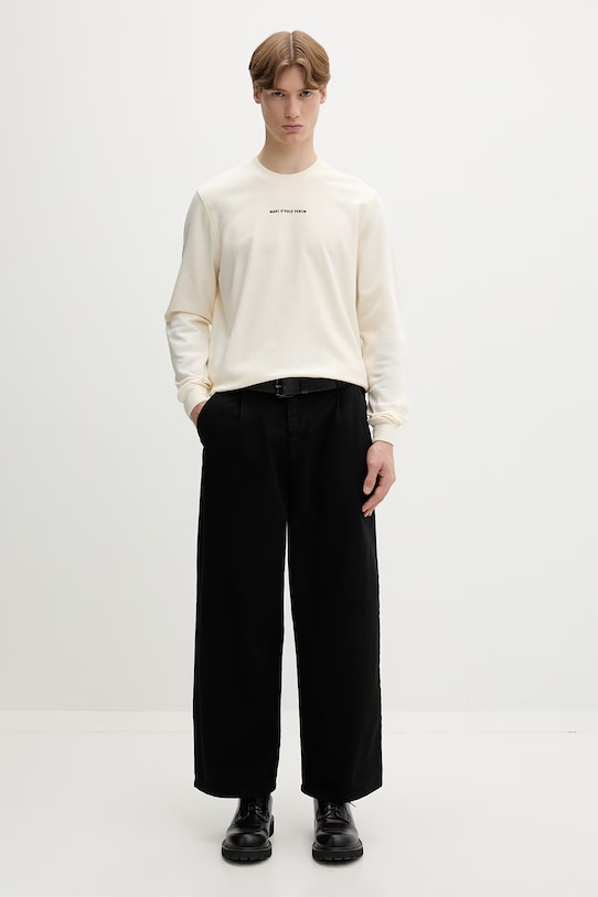 Marc O'Polo pulover moški bombažen 5000008480 bež SS26