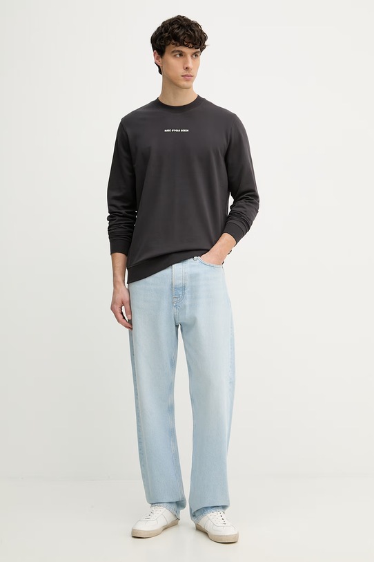 Marc O'Polo bluza męska bawełniana 5000008480 szary SS26