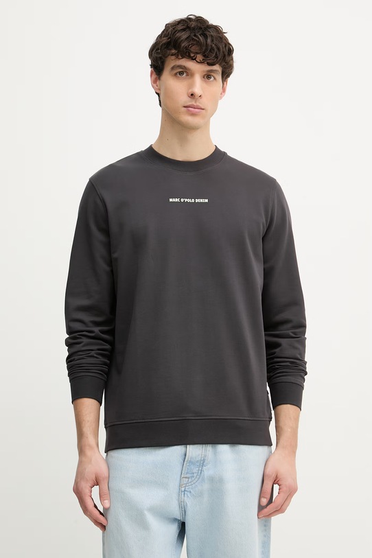 Odzież Marc O'Polo bluza męska bawełniana 5000008480 szary