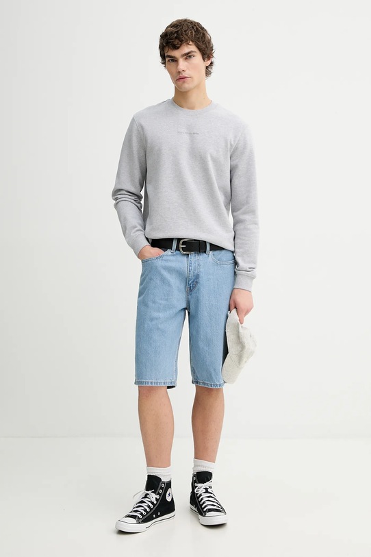 Marc O'Polo bluza bawełniana 5000008491 szary SS26