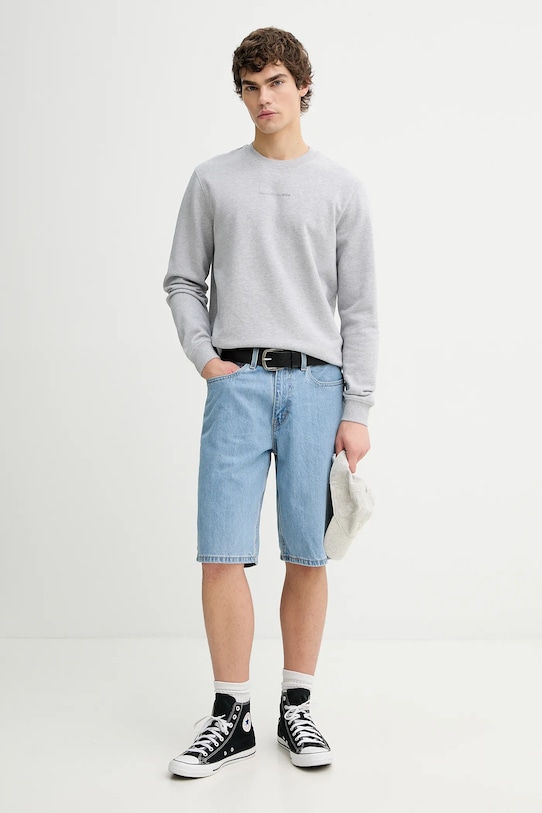 Marc O'Polo bluza bawełniana 5000008491 szary SS26