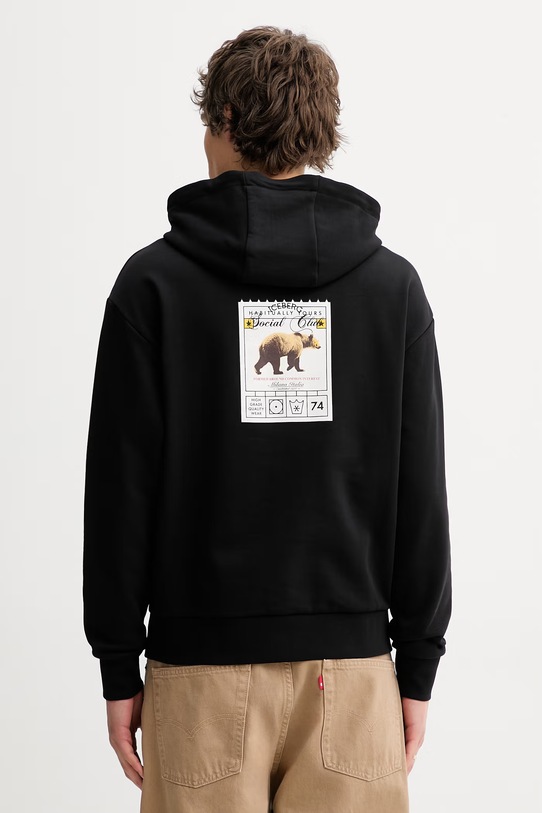 Odzież Iceberg bluza bawełniana E062.630A czarny