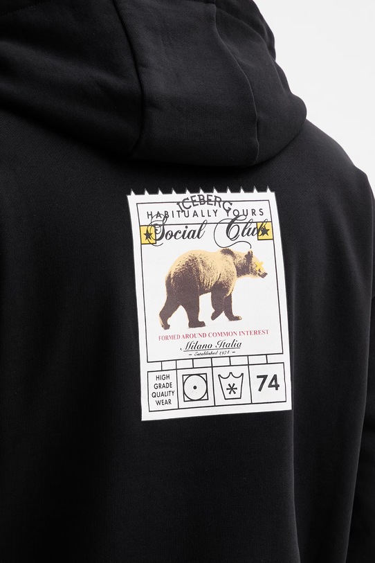 Iceberg bluza bawełniana E062.630A czarny