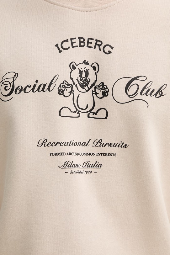 Iceberg bluza bawełniana E033.6341 beżowy