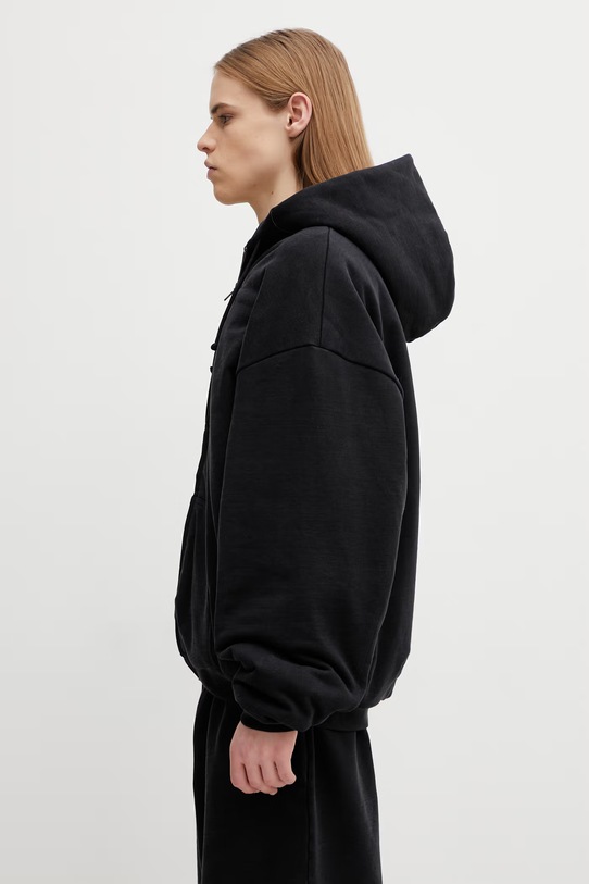 VETEMENTS bluza bawełniana Embroidered Cross ME76BJ005B czarny SS26