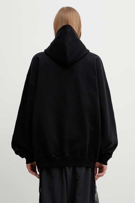 Odzież VETEMENTS bluza Leather Biker Cross ME76ZU267B czarny