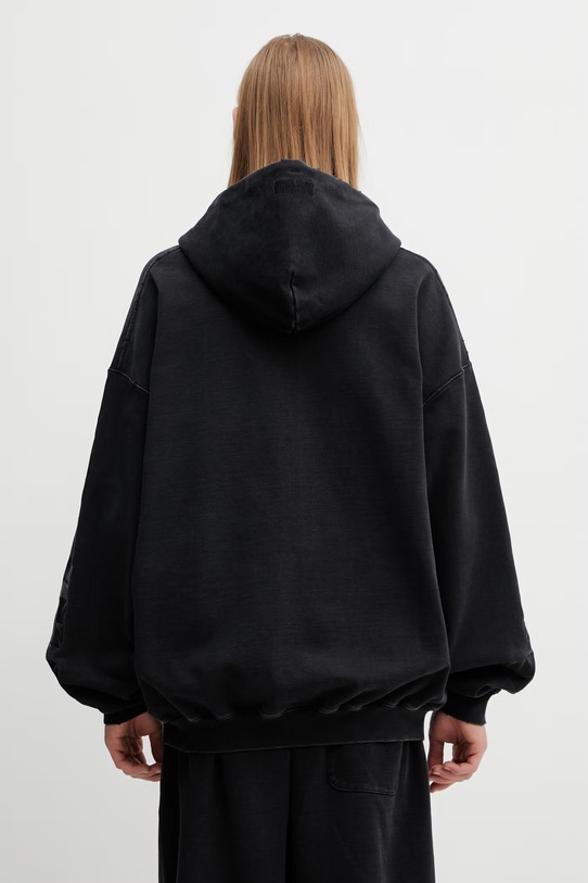 Odzież VETEMENTS bluza bawełniana Embroidered Biker Cross ME76ZU169B czarny