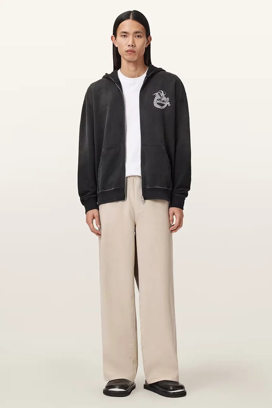 Oblečenie Bavlnená mikina AllSaints TERRA M020NE čierna