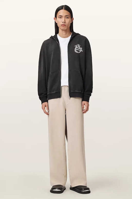 Oblečenie Bavlnená mikina AllSaints TERRA M020NE čierna