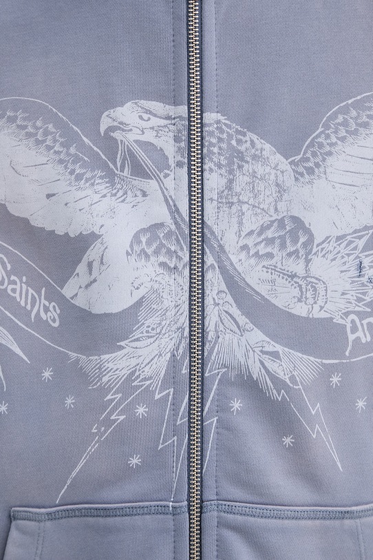 AllSaints bluza bawełniana AETERNA M021NE fioletowy