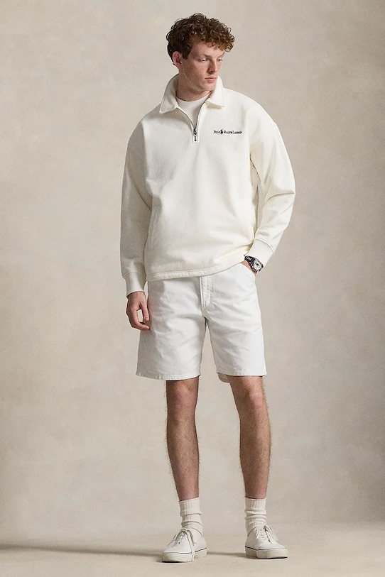 Odzież Polo Ralph Lauren bluza męska z bawełną 710B13514 beżowy