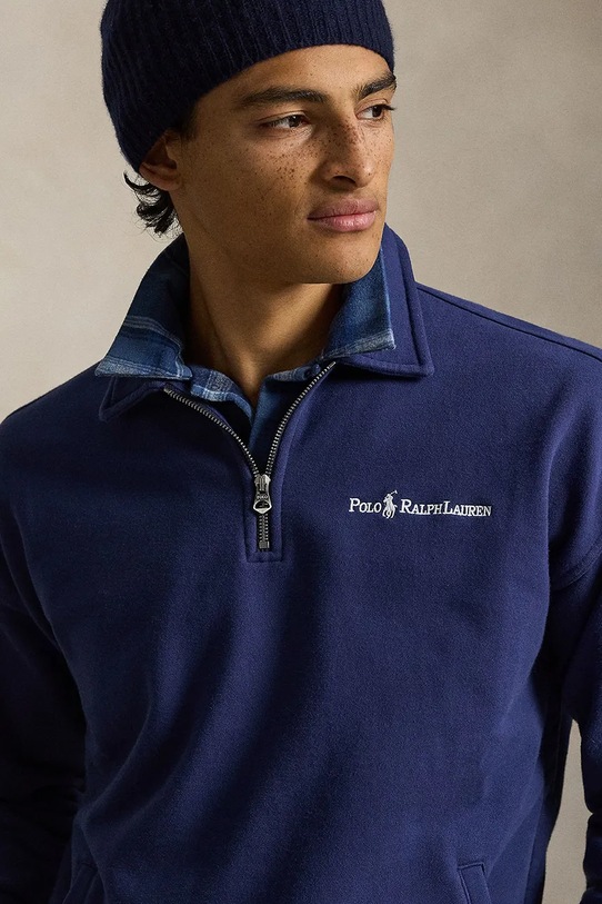 Polo Ralph Lauren bluza męska z bawełny granatowy 710B13514