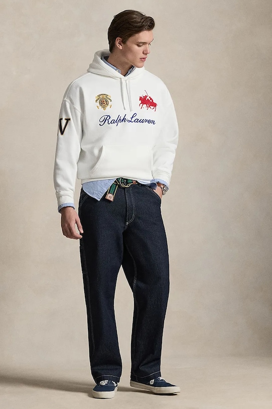 Odzież Polo Ralph Lauren bluza 710B14217 beżowy