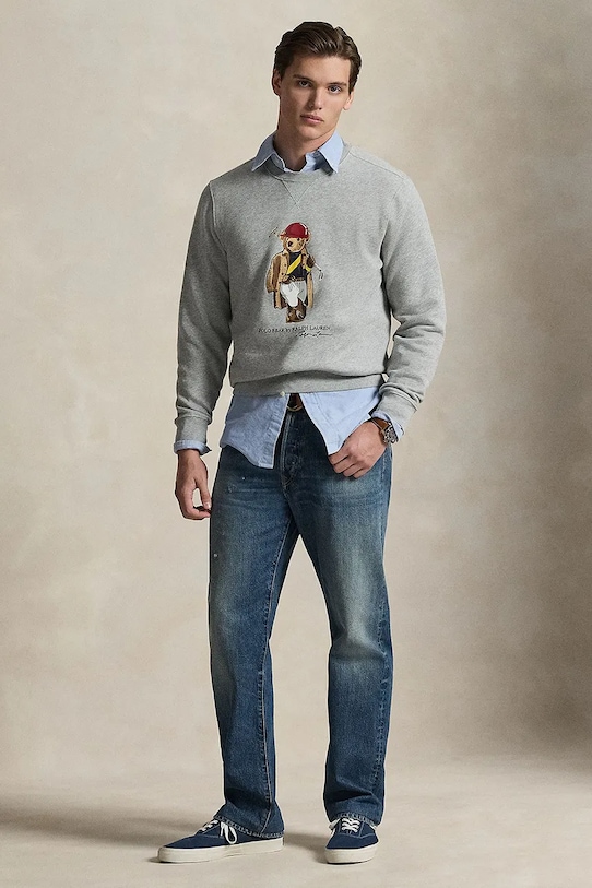 Odzież Polo Ralph Lauren bluza 710B14625 szary