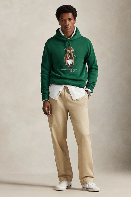 Odzież Polo Ralph Lauren bluza 710B14628 zielony