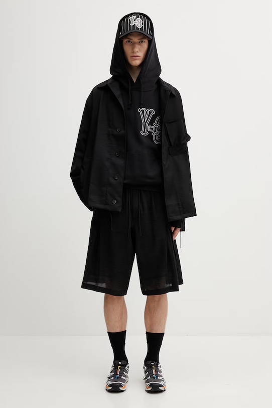 Y-3 bluza bawełniana EL5 GFX HOODIE KQ9305 czarny