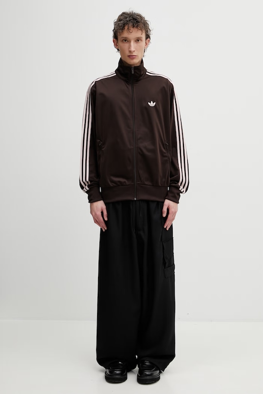 adidas Originals bluza rozpinana męska FIREBIRD TT KD8309 brązowy