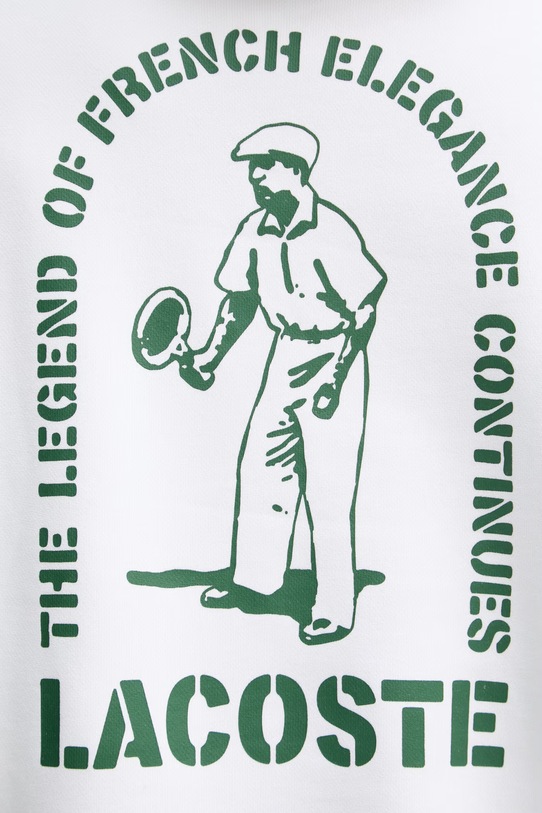 Lacoste hanorac cu glugă pentru bărbați, din bumbac SH1371 alb